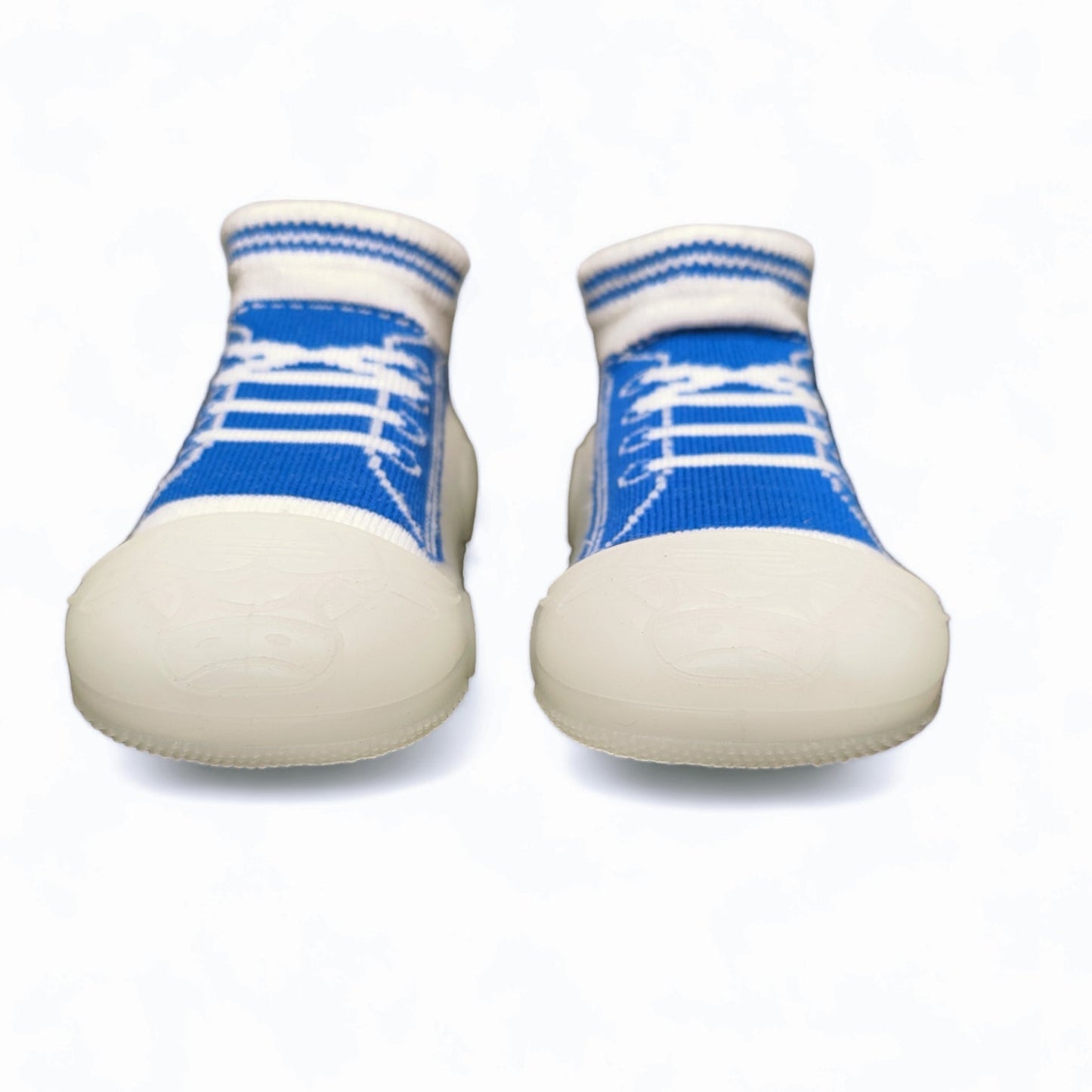 Blue Fast Back by Bearba-Sock Shoes for First Time Walkers- Sizes XS,S,M-Non slip soles- Machine washable- Boys - Bearba