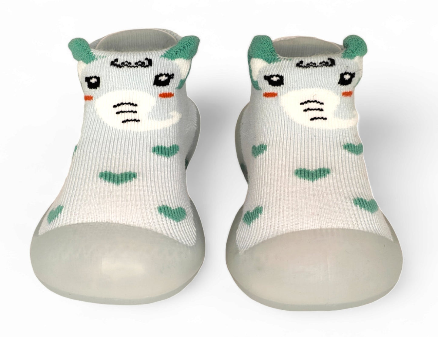Elly Heart by Bearba -Sock Shoes for Babies & Toddlers- Sizes S&M -Non Slip Soles- Machine Washable - Bearba