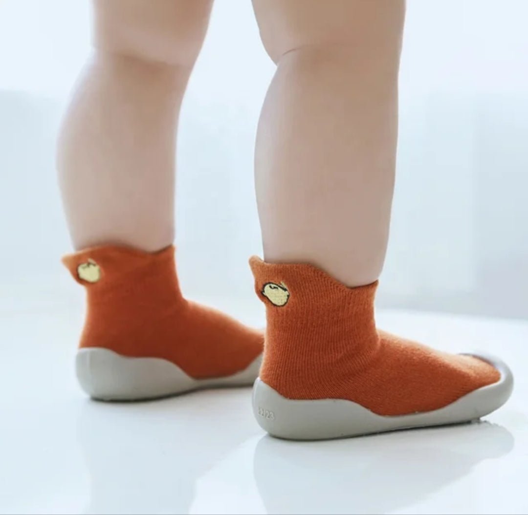 Fruit Drop by Bearba- Sock Shoes for Babies & Toddlers Sizes-XS,S,M,L,XL Non Slip Soles, Machine Washable-3 colours - Bearba