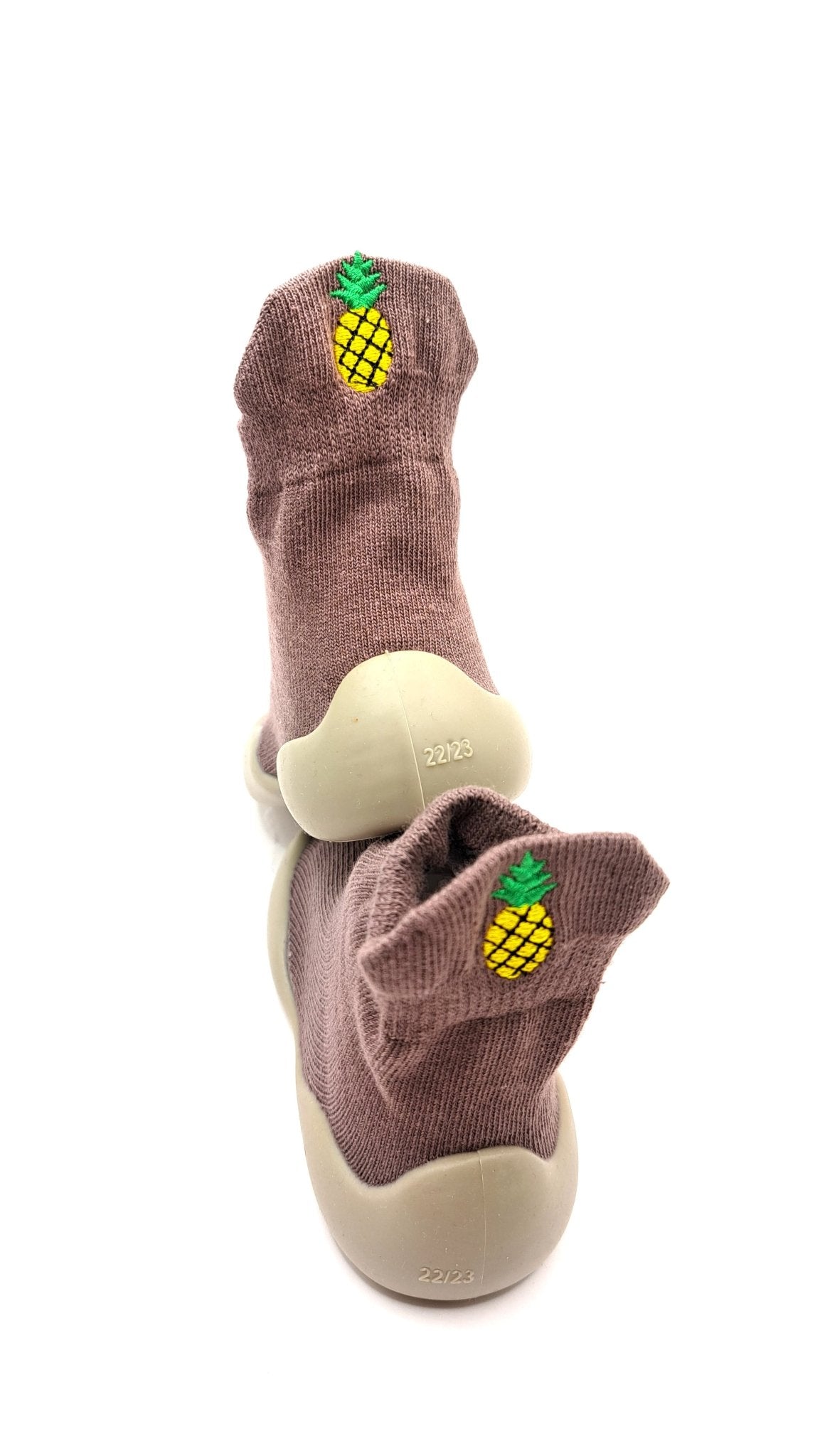 Fruit Drop by Bearba- Sock Shoes for Babies & Toddlers Sizes-XS,S,M,L,XL Non Slip Soles, Machine Washable-3 colours - Bearba