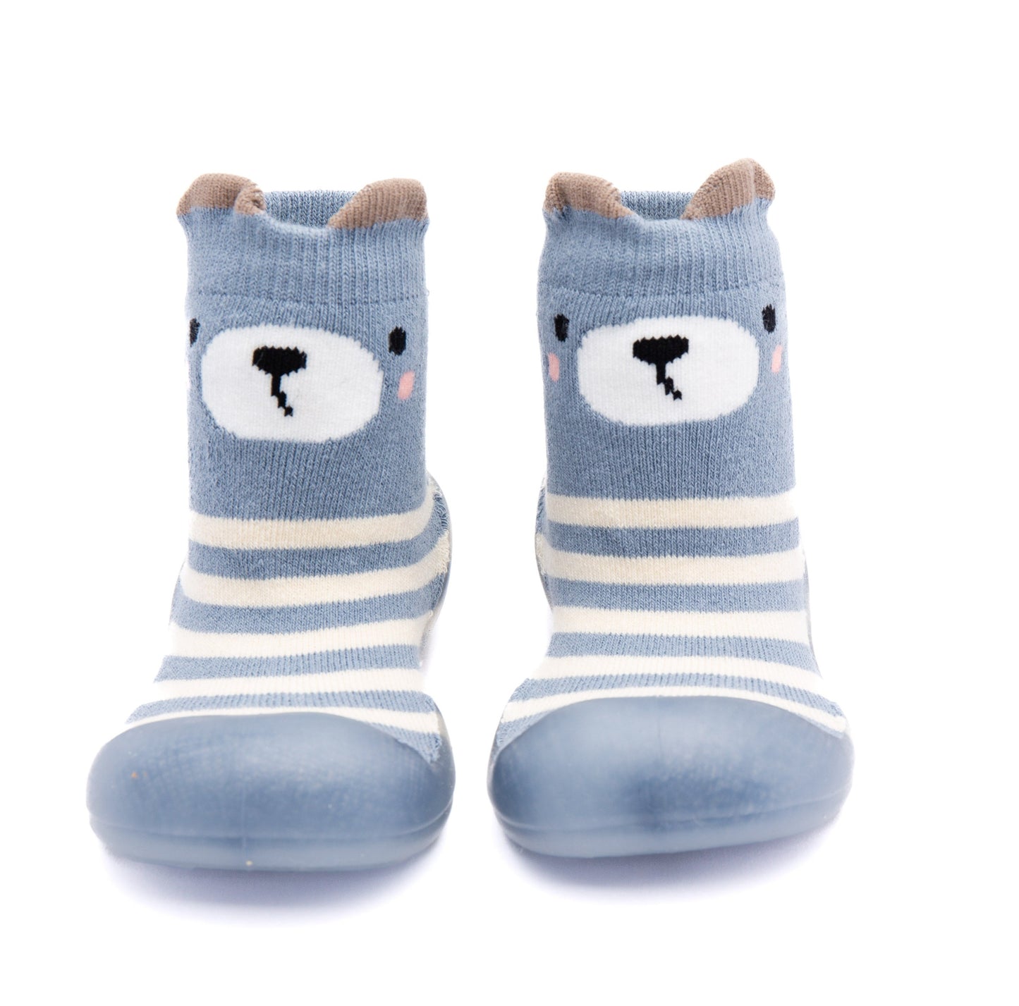 blue bear sock shoes for baby toddler and kids 
