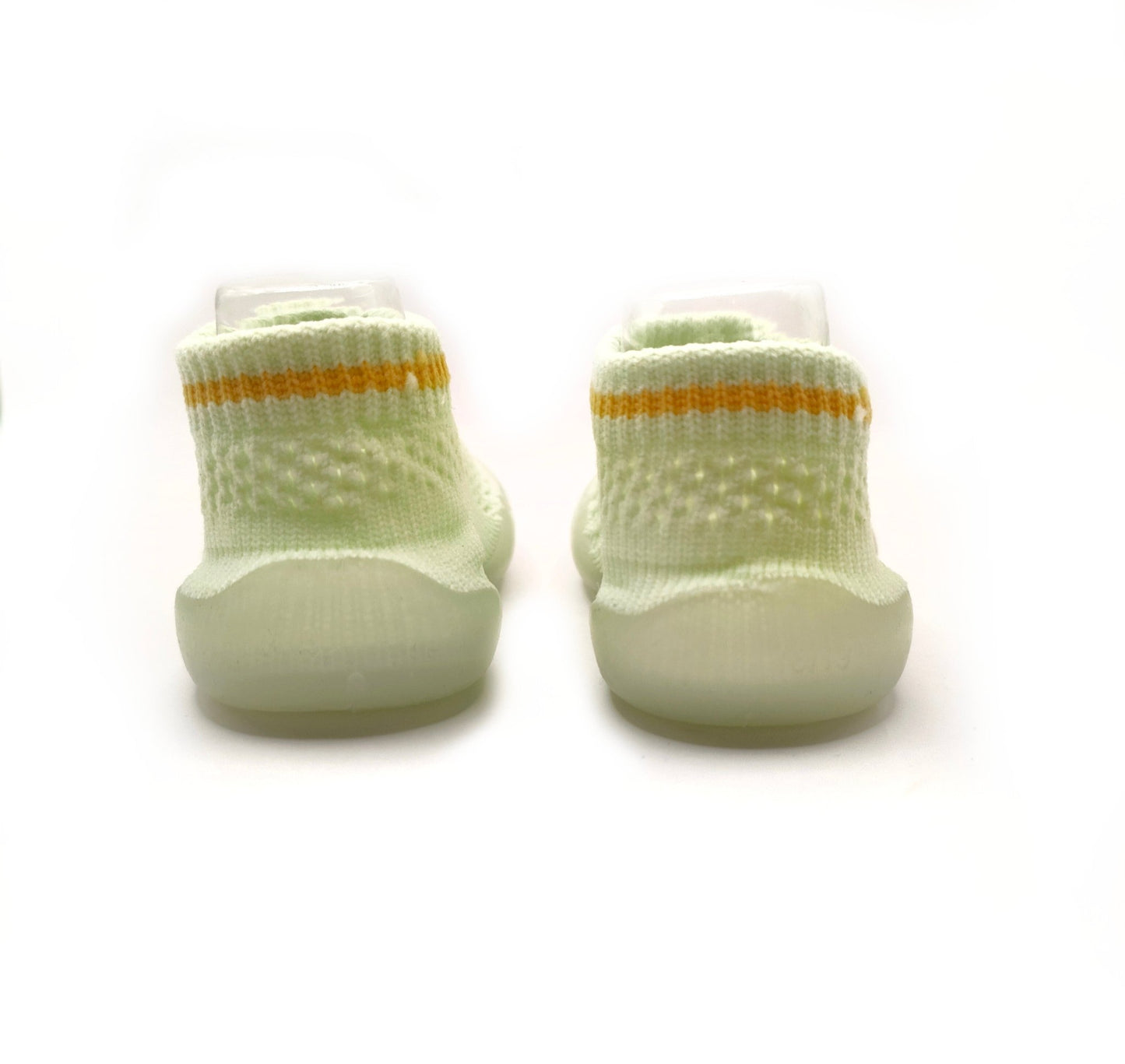 Kool Cucumber by Bearba- Sock Shoes for Babies & Toddlers Sizes- XS,S,M- Flexible Soles, Lightweight, Machine Washable-Light Green - Bearba