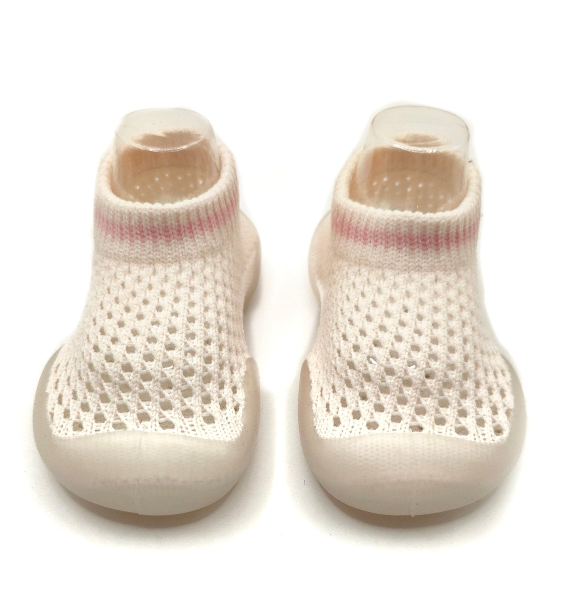 Kool Summer by Bearba-Sock Shoes for Babies Sizes-XS,S,M- Flexible Soles, Breathable, Lightweight, Machine Washable-Pink - Bearba