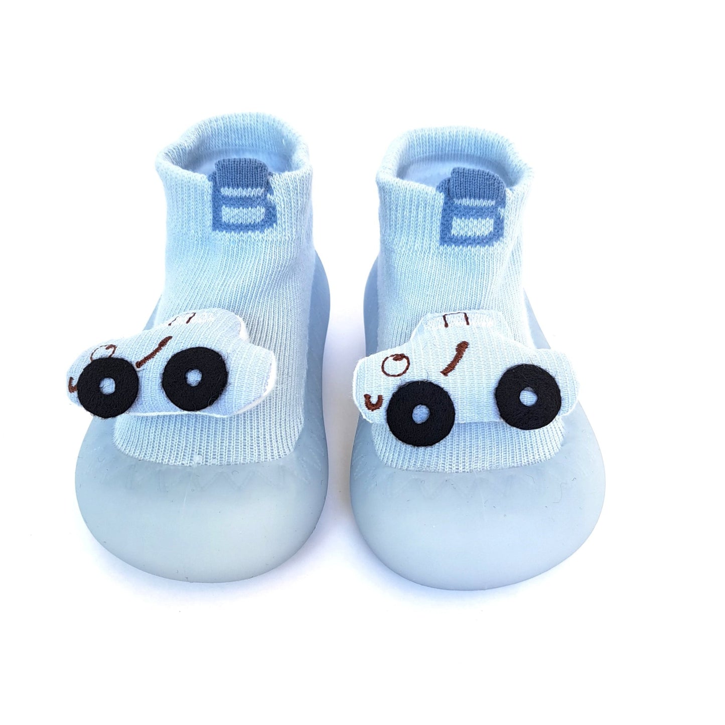 Zoomies by Bearba-Sock Shoes for Babies & Toddlers Sizes-XS,S,M,L-Flexible Soles, Lightweight, Machine Washable-Blue - Bearba